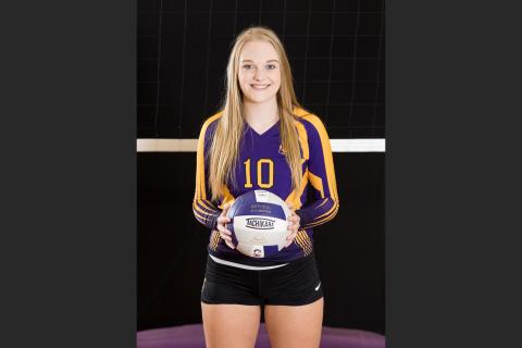 Columbia’s Lauren Wilson is the LCR’s Volleyball Player of the Year. (BRENT KUYKENDALL/Lake City Reporter)