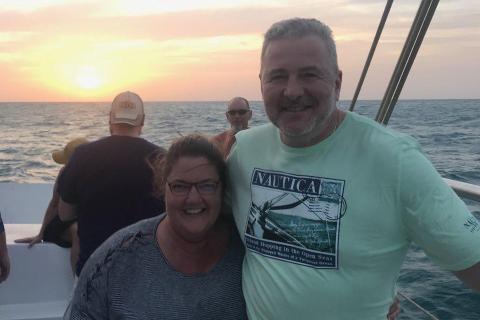 Ovidiu and Sondra Deaconescu are seen aboard ship. (COURTESY)