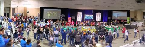 Robotics action Saturday in Jacksonville.The Columbia City Elementary robotics team won and is now headed to an international championship in Texas. (TRAVIS MEDEIROS/Special to the Reporter)
