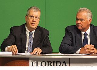 Lake City Reporter editor Robert Bridges speaks at a previous forum. (FILE)