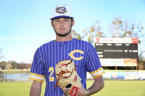 Columbia pitcher Coyle Giebeig had a 2-1 record with a 1.98 ERA and 23 strikeouts in 17.2 innings when his senior season was canceled due to covid-19. (MANDI SLOAN/Special to the Reporter)