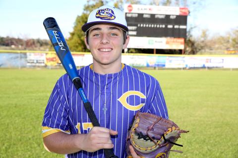 Columbia catcher Tyler Yaxley was hitting .412 with five RBIs when his senior season was canceled due to covid-19. (MANDI SLOAN/Special to the Reporter)