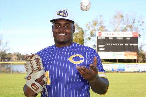 Columbia first baseman Daylon Lumpkin had his senior season cut short due to covid-19. (MANDI SLOAN/Special to the Reporter)