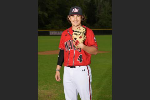 Fort White first baseman Hunter Hadorn was hitting .400 with six RBIs and six runs scored when his senior season was cut short due to covid-19. (COURTESY)