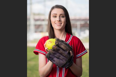 Fort White softball player Jordan Feagle was hitting .263 with four RBIs and four runs scored when her senior season was cut short due to covid-19. (COURTESY)