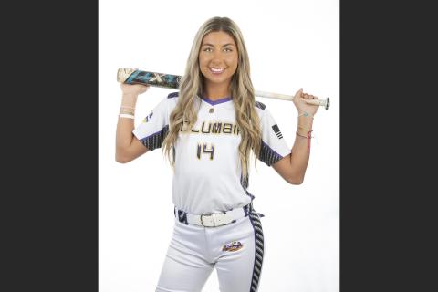 Columbia shortstop Caroline Lewis was hitting a team-best .667 with 11 RBIs, 13 runs scored, four doubles and a triple when her senior season was cut short due to covid-19. (JEN CHASTEEN/Special to the Reporter)