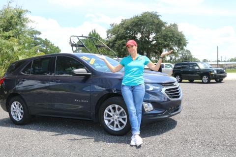 Jennifer Williamson, owner of Right Way Automotive, is down to a handful of vehicles to sell, with little hope of getting more anytime soon. (TONY BRITT/Lake City Reporter)