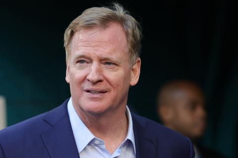 NFL Commissioner Roger Goodell looks on before Super Bowl LIV between the Kansas City Chiefs and the San Francisco 49ers on Feb. 2 at Hard Rock Stadium in Miami. (MADDIE MEYER/Getty Images/TNS)