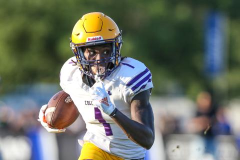 Columbia receiver Jaden Williams runs up the field during last year’s spring game against Bartram Trail. (FILE)