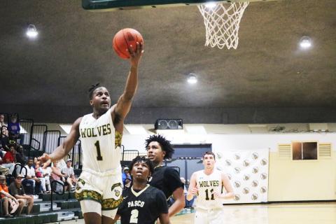 FGC guard Josh Cross scores a layup against Pasco-Hernando this past season. (FILE)