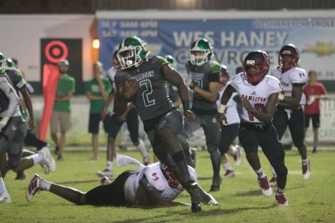 Suwannee running back Jaquez Moore returns a punt for a touchdown against Hamilton County last season. (SUWANNEE DEMOCRAT)