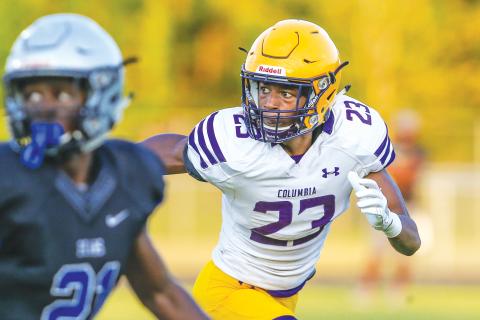 Columbia safety Dante Brown in coverage against Bartram Trail during the 2019 spring game. (FILE)