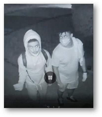 The Columbia County Sheriff’s Office is searching for two suspects that stole a surveillance camera from a Northwest Battle Hill Lane residence in early July. (Courtesy COLUMBIA COUNTY SHERIFF'S OFFICE)