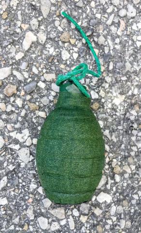 Homemade explosive devices that looked like hand grenades were found on a Michigan truck traveling south on Interstate 75 on Tuesday morning. (COURTESY ALACHUA COUNTY SHERIFF'S OFFICE)