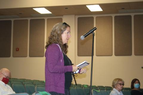 Selena Crews, a local teacher, said if the teachers are given the proper training, they could train the children on the proper ways to wear the masks when social distancing wasn’t possible. (TONY BRITT/Lake City Reporter)