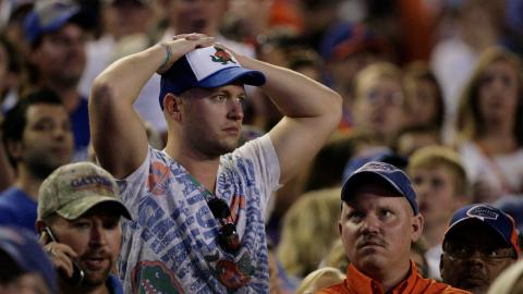 The Florida Gators' Ben Hill Griffin Stadium will look very different this year because of the coronavirus pandemic. (ST. PETERSBURG TIMES/TNS)