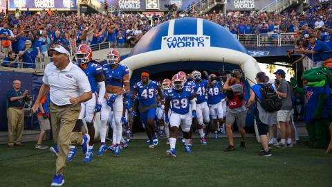 Instead of participating in the first college football game of the season, as Florida did last year, the Gators have been on the sidelines for the first two weekends. (TAMPA BAY TIMES/TNS)