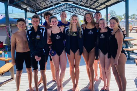 Columbia’s swim team competed at the District 2-3A meet on Monday. (SHELBY CONKLIN/Special to the Reporter)