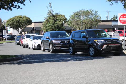 Long waits in the drive-through line have been the norm at the Columbia County Tax Collector’s Office the past seven months. (TONY BRITT/Lake City Reporter)