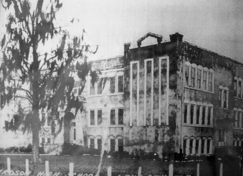 Richardson High School, shown in an undated photograph, may soon have a historical marker commemorating its long history of providing an education for blacks in Columbia County. (COURTESY)