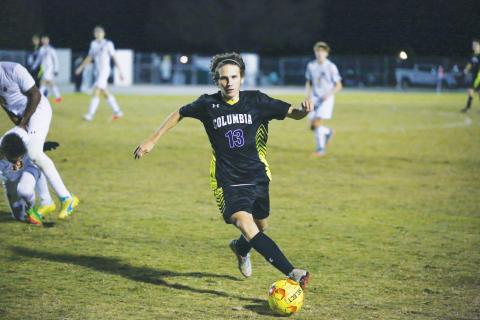 Columbia forward Tanner Pierce is moving up top from defense this season to provide some additional offense to a squad returning nine starters. (FILE)