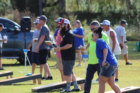 The third annual Suwannee Valley Cornhole Tournament raised more than $5,000 for the United Way of Suwannee Valley. The tournament, hosted by Suwannee Valley Electric Cooperative, had more than 30 teams take part.