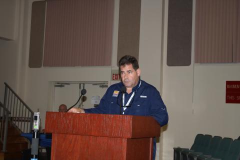 Tom Moffses, the health officer for Columbia County, said the health department’s first week of administering the covid-19 vaccine went well during the Board of County Commissioners meeting Thursday. (TONY BRITT/Lake City Reporter)