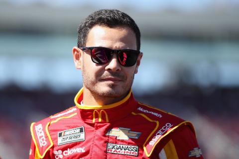 Kyle Larson stands on the grid during qualifying for the NASCAR Cup Series FanShield 500 at Phoenix Raceway on March 7, 2020, in Avondale, Arizona. (CHRISTIAN PETERSEN/Getty Images/TNS)