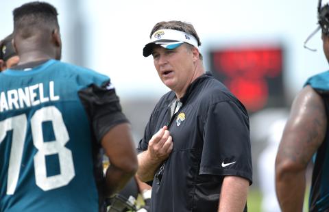 Ex-Jacksonville Jaguars coach will join Nick Saban's staff at Alabama to coach the offensive line. (TRIBUNE NEWS SERVICE)