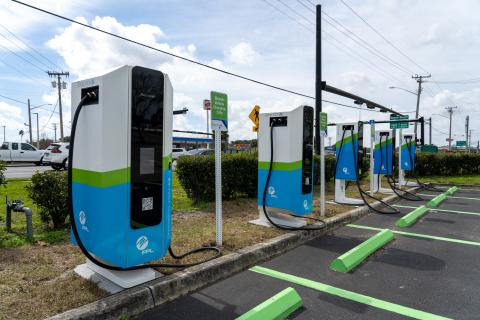 Florida Power & Light recently built three electric vehicle recharging stations, including one in Lake City at 3221 W. U.S. Highway 90. (COURTESY)