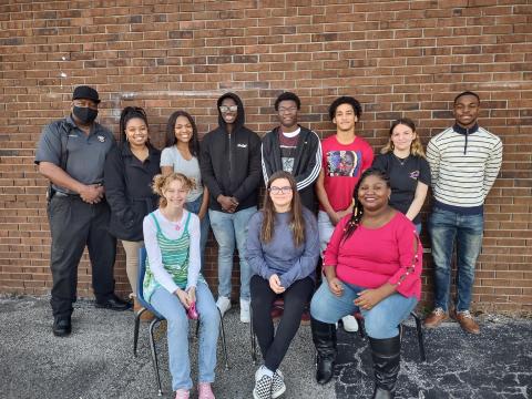 Ronnie Collins (back row, far left), Columbia’s Top Talent founder, stands with local artists scheduled to compete in Friday’s contest. Singers scheduled to compete in the event are (in no particular order) Serenity Camiel, Jasmine Mosley, Daniel Fulton, Kerry Polingo, Tariq Shiver, Tristian Pentomino, James Williamson, Faith Ingram, Joanna Robertson and Cai’Laina Mobley. (COURTESY)