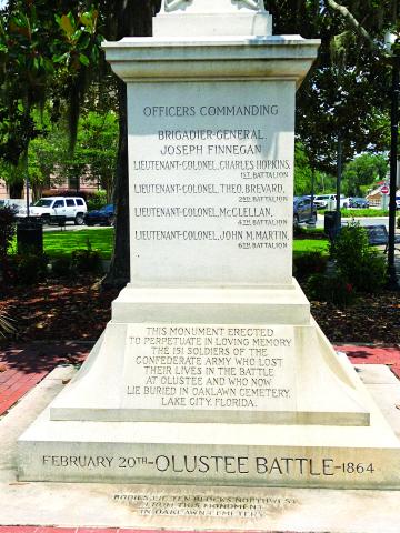 Columbia County officials voted 4-1 to give Olustee Park, along with its monument, to the City of Lake City. (FILE)