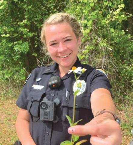 LCPD officer Taylor Sapp was recently diagnosed with lymphoma. (COURTESY)