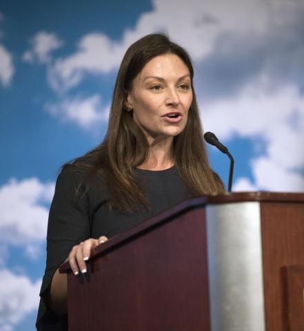 Florida Agriculture Commissioner Nikki Fried announced her candicacy for governor on Tuesday. (DAMON HIGGINS/Palm Beach Post/TNS)