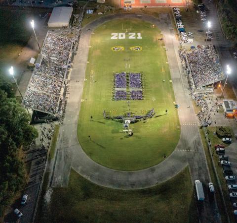 COURTESY Columbia High School graduated its Class of 2021 on Friday with commencement at Tiger Stadium. (COURTESY)