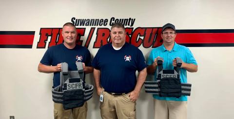 Suwannee County Fire Rescue purchased 26 body armor vests with grant funding. (COURTESY/Suwannee County Fire Rescue)