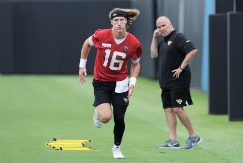 Jacksonville Jaguars quarterback Trevor Lawrence signed his rookie contract on Monday, a deal worth more than $6 million. (TRIBUNE NEWS SERVICE)