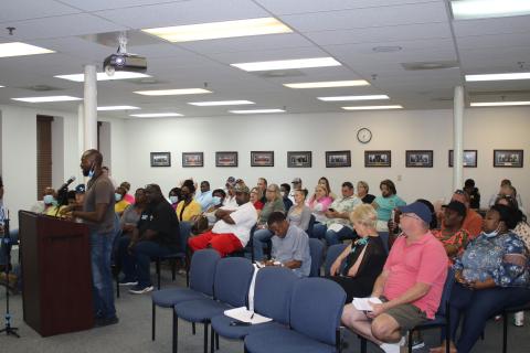 Lake City residents packed the city council chamber during Monday night’s meeting. (TONY BRITT/Lake City Reporter)