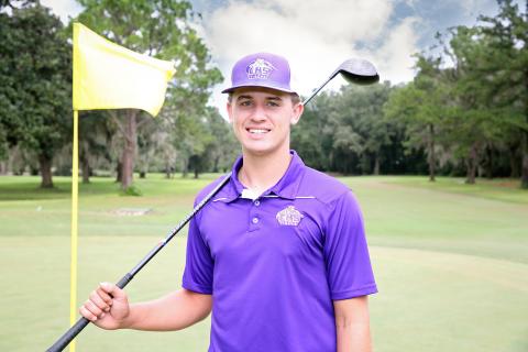 Last season’s LCR Boys Golfer of the Year Ty Folsom returns to lead Columbia. (MANDI SLOAN/Special to the Reporter)