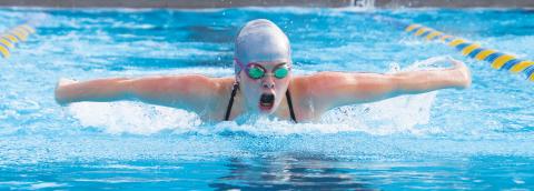 Columbia swimmer Kaydence Clark is one of the top returners for the girls this season. (SHELBY CONKLIN/Special to the Reporter)