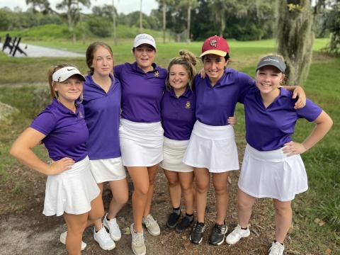 Columbia's girls golf team tied Buchholz in its season opener on Thursday. (JEN CHASTEEN/Special to the Reporter)