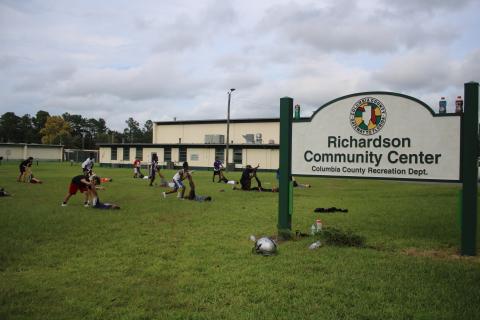 The ownership transfer of the Richardson Community Center is currently on hold as title work and research for the property continues. (TONY BRITT/Lake City Reporter)