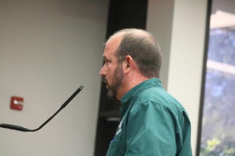 Suwannee County Property Appraiser Ricky Gamble told legislators Jennifer Bradley and Chuck Brannan that he may sue the Department of Revenue over a change to the ‘Save our Homes’ exemption. (JAMIE WACHTER/Lake City Reporter)