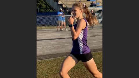 Columbia runner Audrey Fender won the Panther Classic at Ridgeview High School on Saturday. (COURTESY)