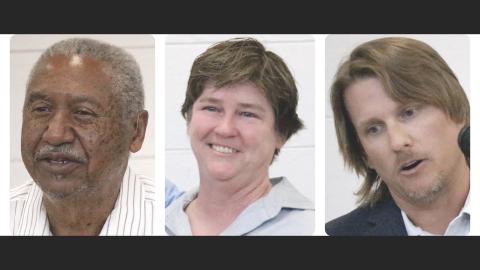 Charles Blalock, Tanya Fowler and Kevin Greene were inducted in the Suwannee Hall of Fame on Thursday. (JAMIE WACHTER/Lake City Reporter)