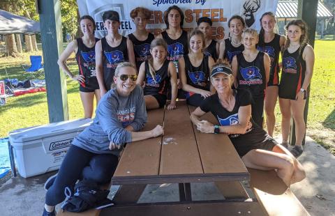 Branford’s cross country teams placed eighth at the District 3-1A Meet on Tuesday to qualify for regionals. (COURTESY)