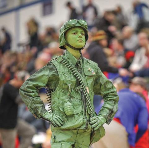Vinnie ‘The Army Guy’ Retzlaff, a 14-year-old from Green Bay, will be in Lake City for the Toys for Tots toy run. (COURTESY)
