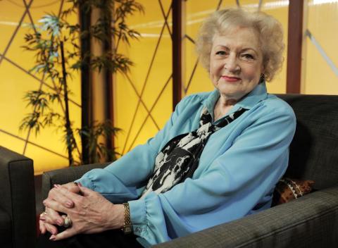 Actress Betty White poses for a portrait following her appearance on the television talk show "In the House," on Nov. 24, 2009, in Burbank, Calif. (AP File)