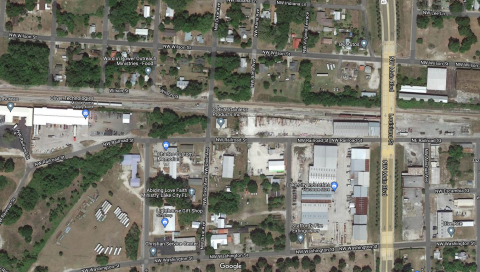 A pedestrian was struck and killed by a train overnight near downtown Lake City. (GOOGLE MAPS)
