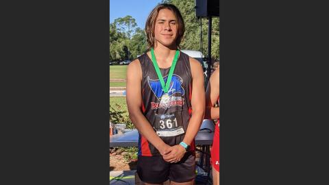 Branford’s Justin Hernandez is the LCR’s Boys Runner of the Year. (COURTESY)